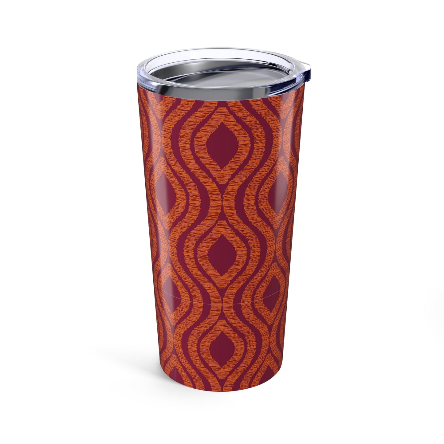 Tumbler | Maroon & Orange | Ogee