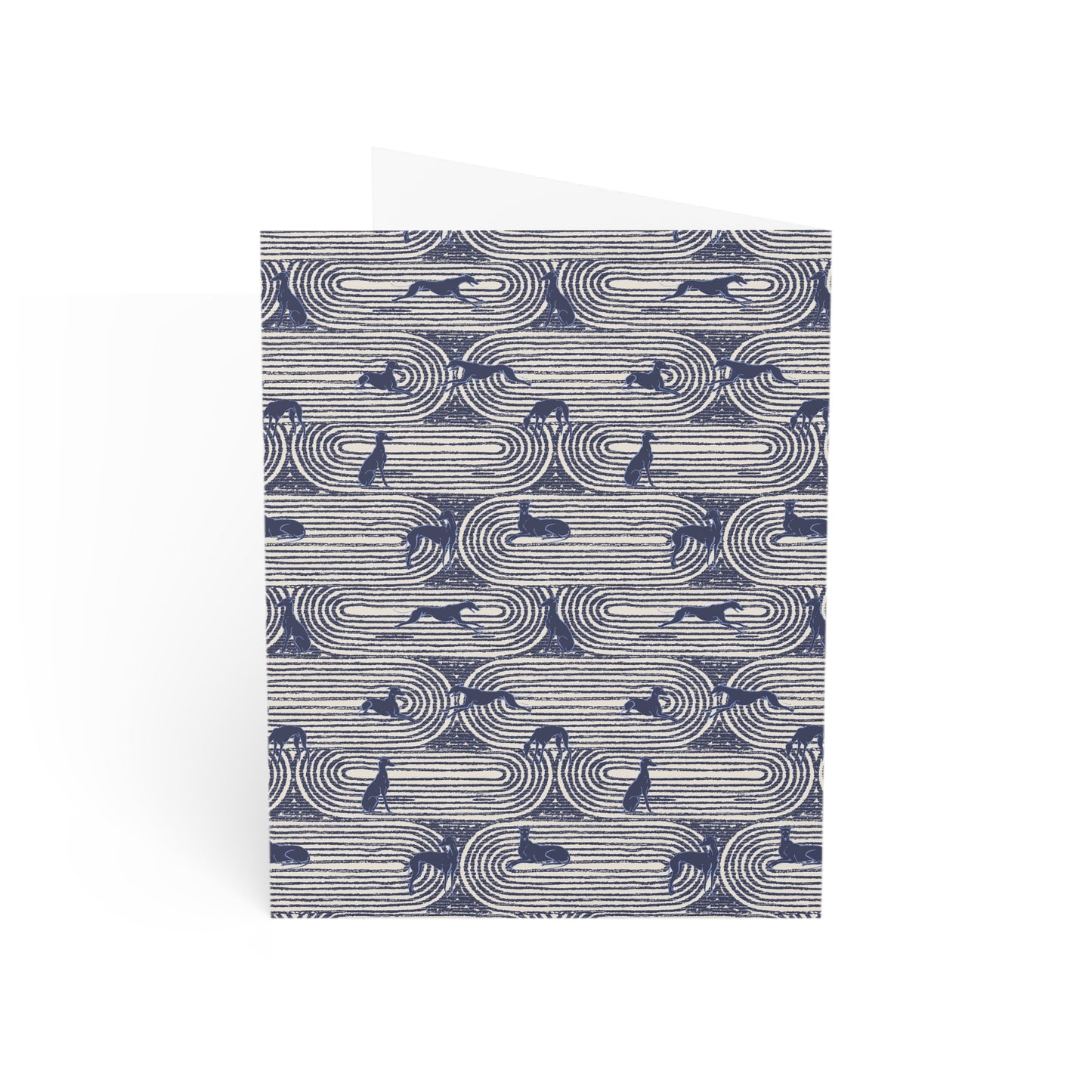 Monogram Notecards | Greyhounds | Blue Track