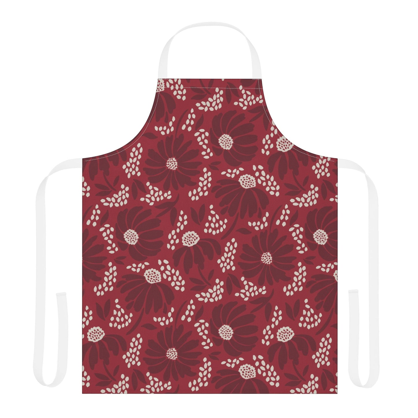 Apron | Maroon & White | Bellis