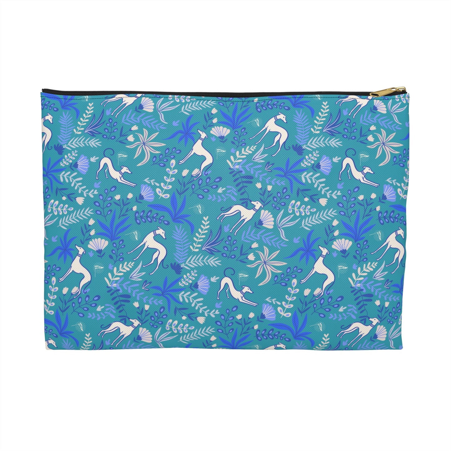 Accessory Pouch | Greyhounds | Teal Fern