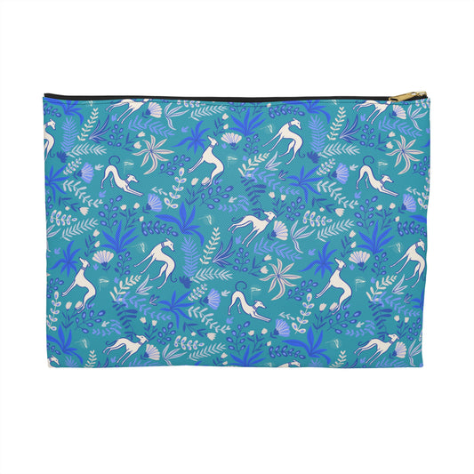 Accessory Pouch | Greyhounds | Teal Fern