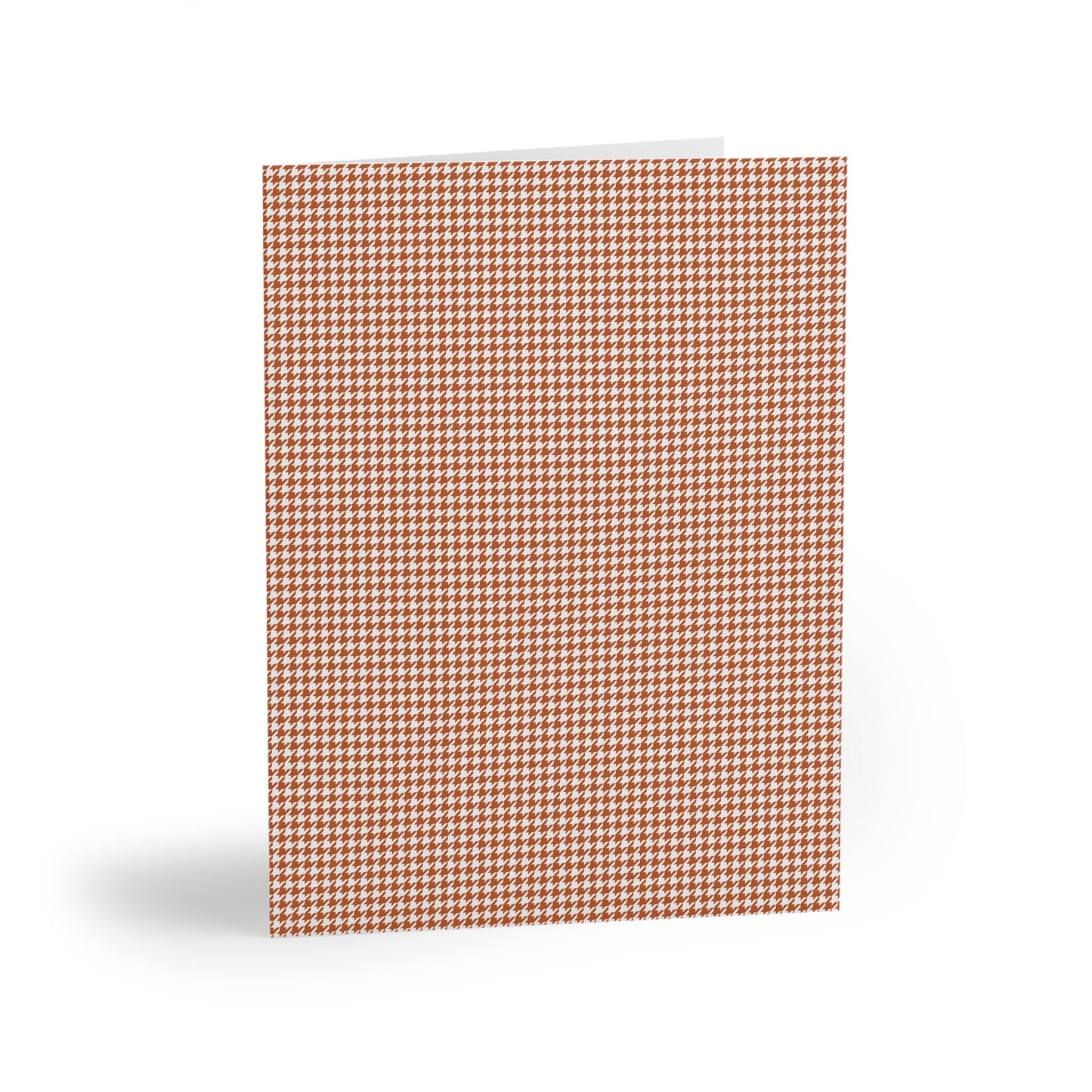 Notecards | Dark Orange & White | Houndstooth