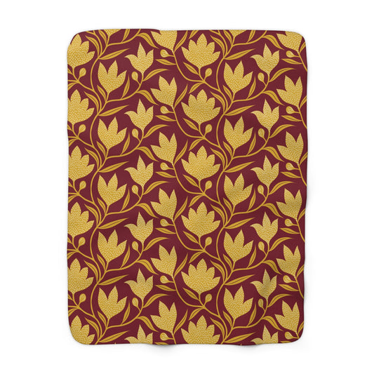 Sherpa Blanket | Red & Yellow | Magnolia