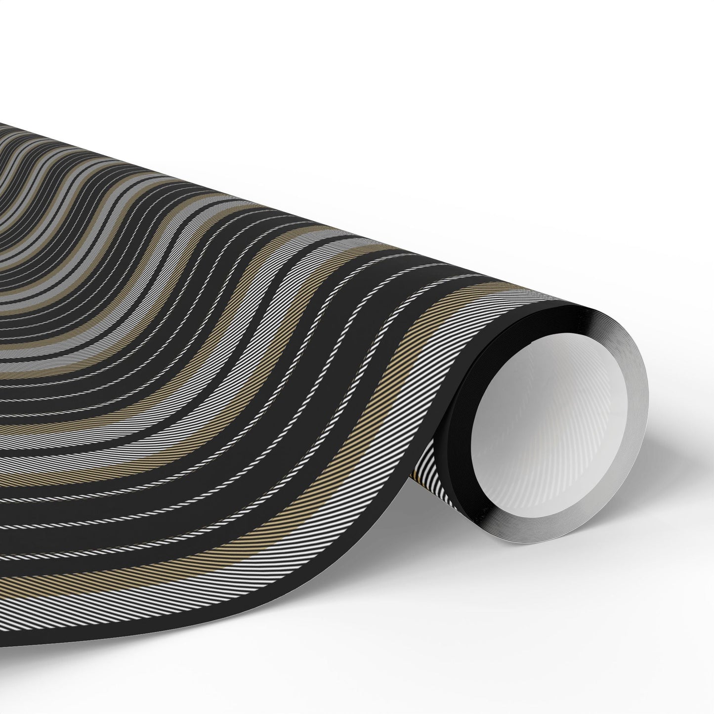Gift Wrap | Black & Gold | Stripe