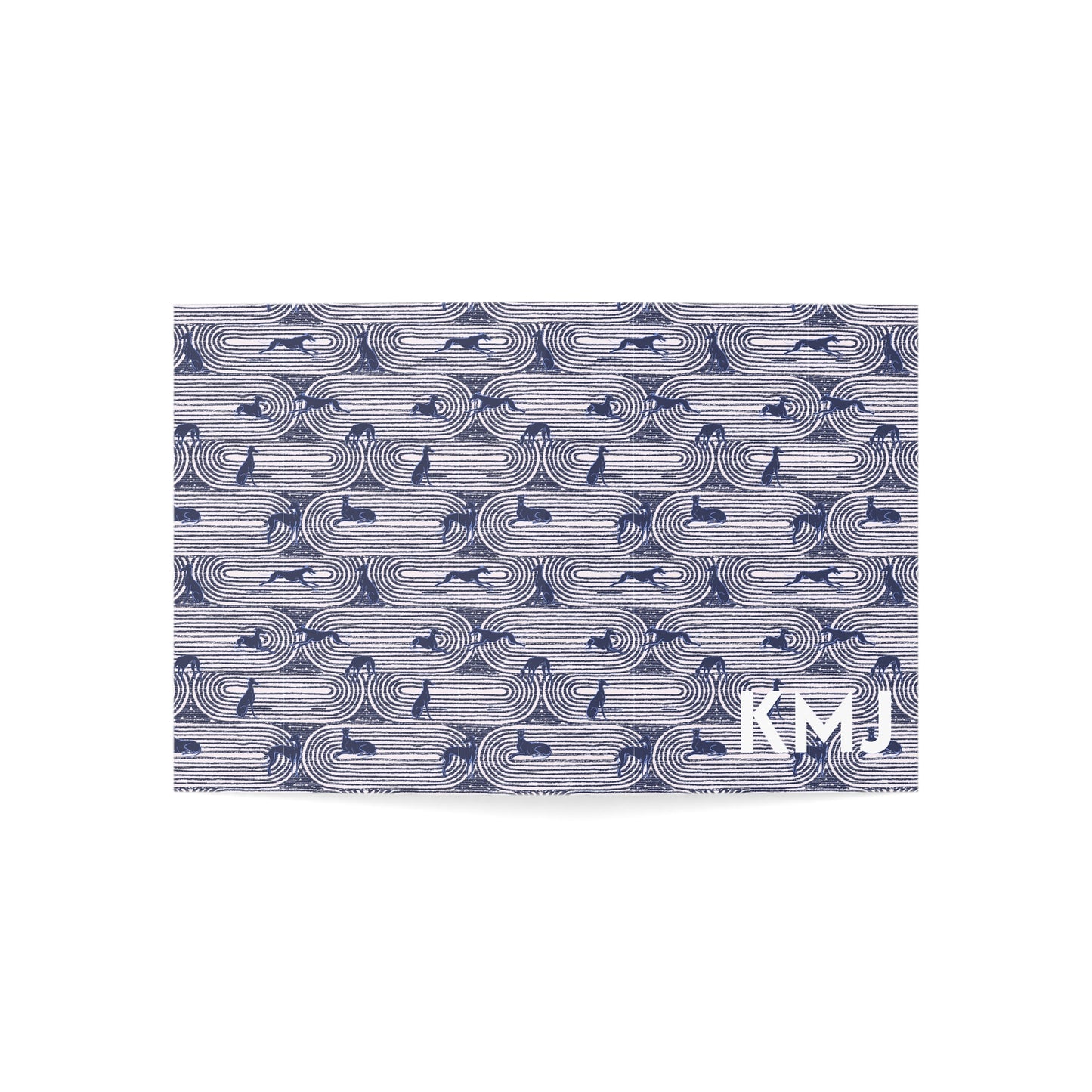 Monogram Notecards | Greyhounds | Pink Track