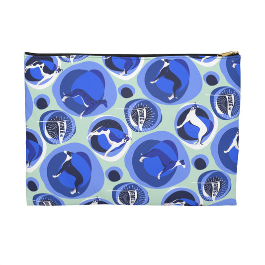 Accessory Pouch | Greyhounds | Teal Bubble