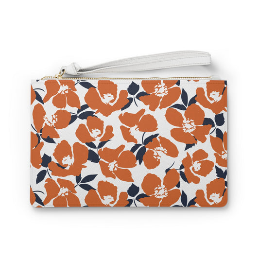 Clutch Bag | Orange & Blue | Poppy