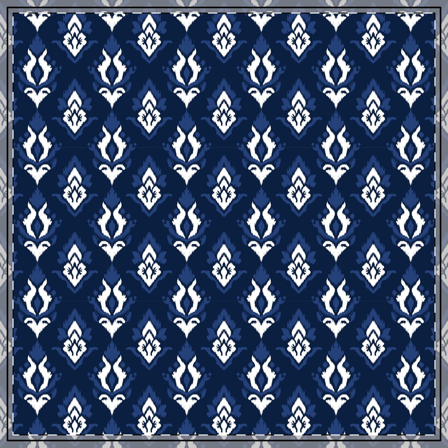 Tablecloth | Navy & White | Ikat