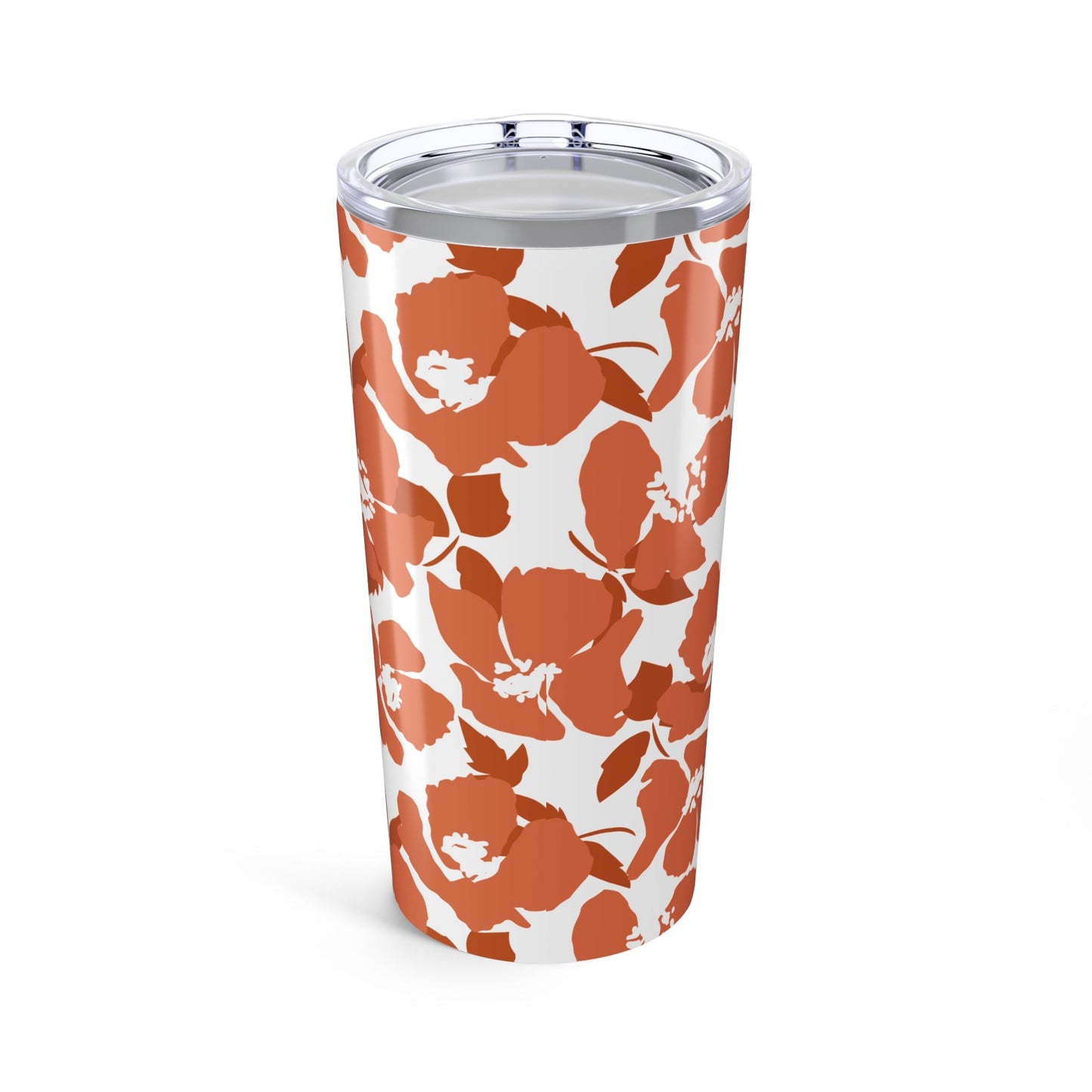 Tumbler | Dark Orange & White | Poppy