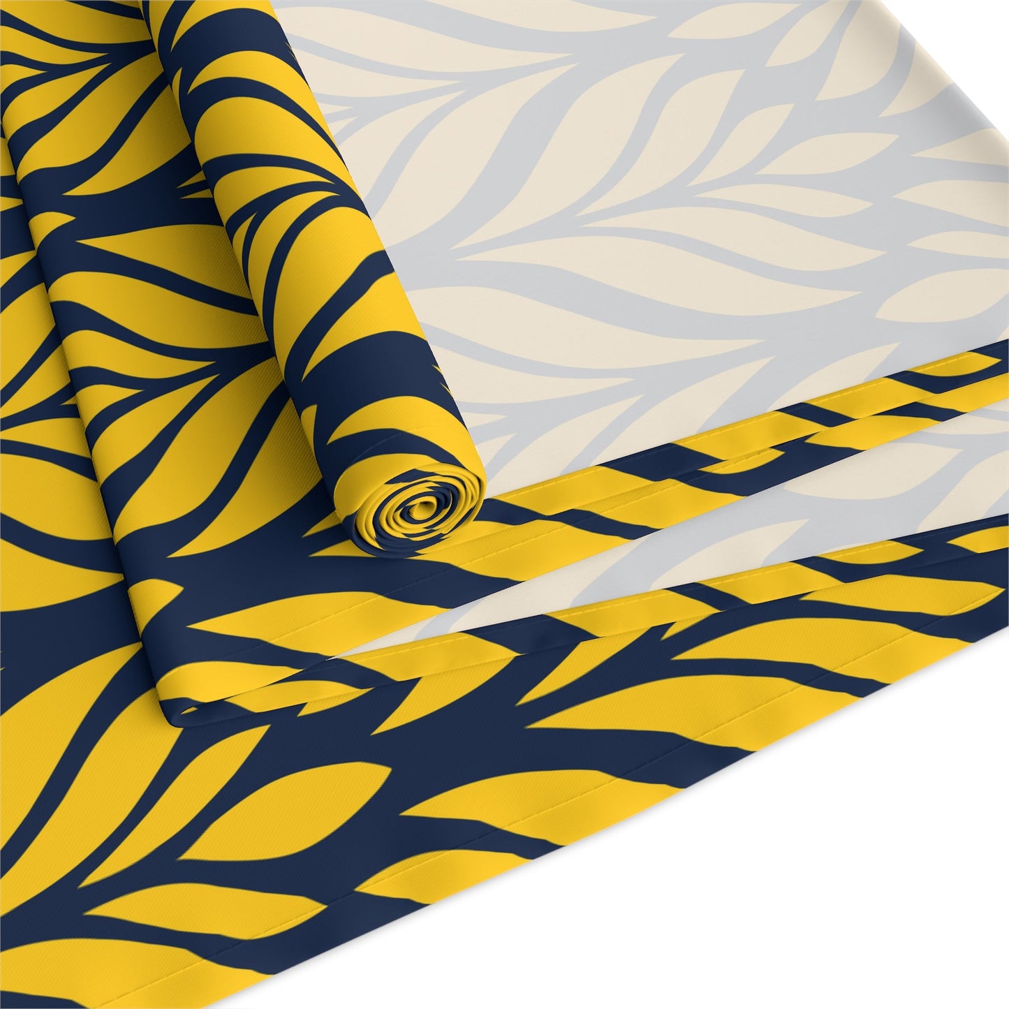 Table Runner | Yellow & Blue | Palm