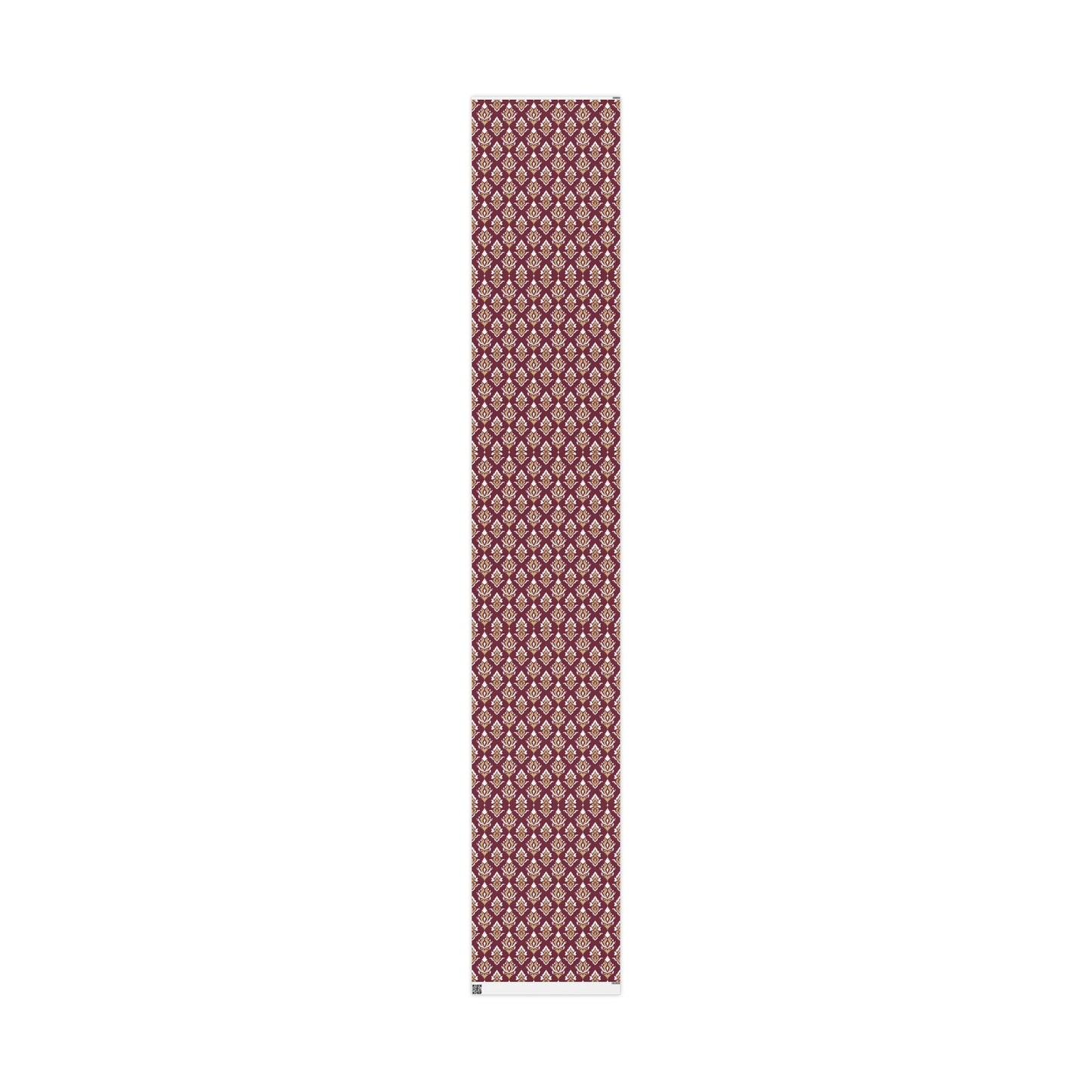 Gift Wrap | Maroon & Gold | Ikat
