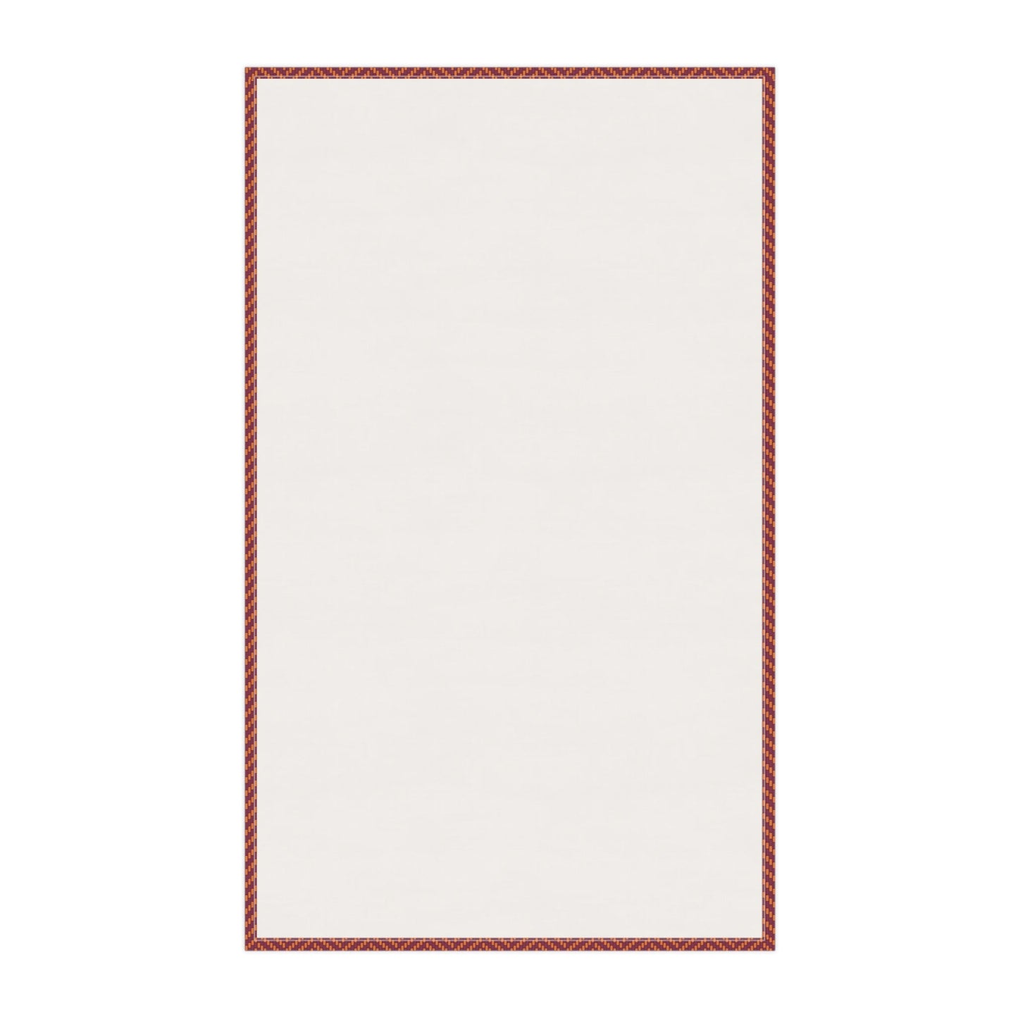 Tea Towels | Maroon & Orange | Herringbone