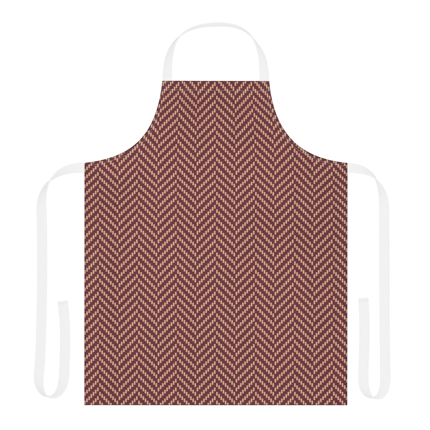 Apron | Maroon & Gold | Herringbone