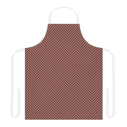 Apron | Maroon & Gold | Herringbone