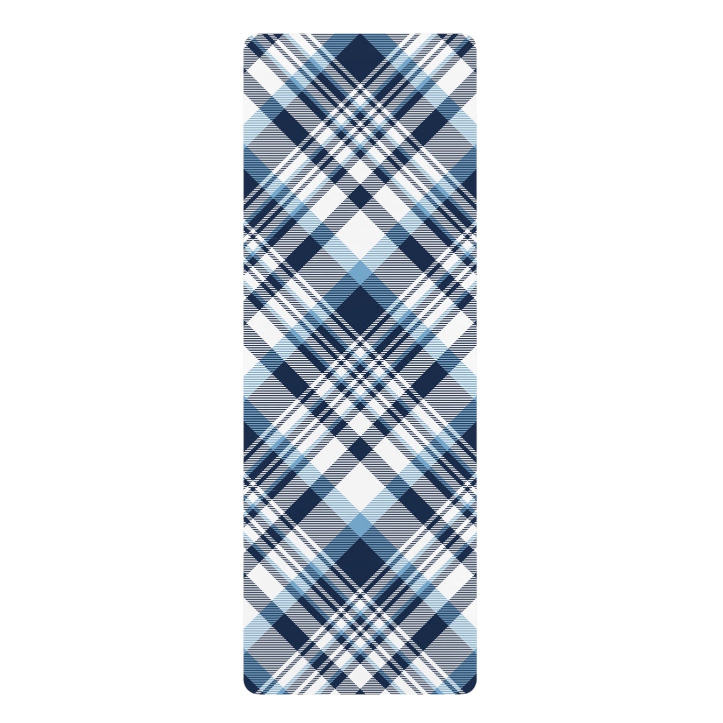 Yoga Mat | Light Blue & White | Tartan
