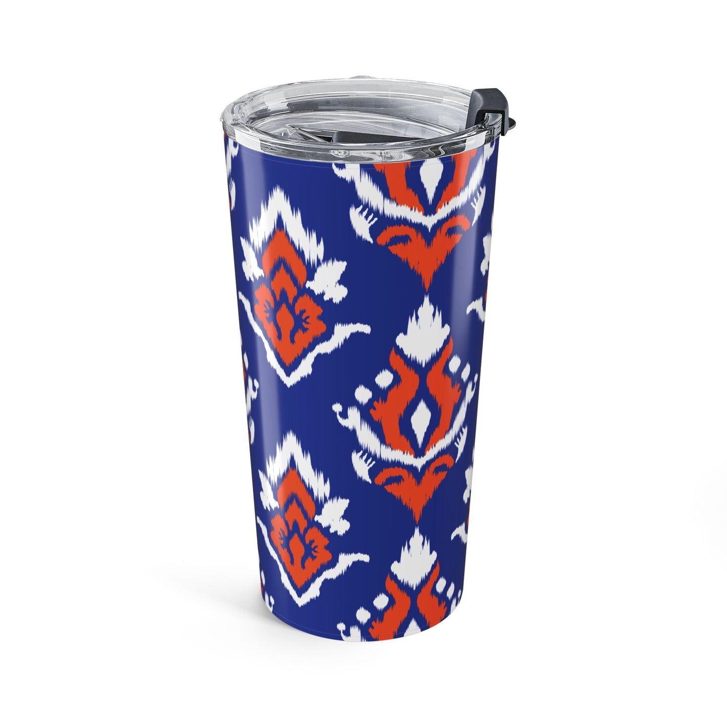 Tumbler | Bright Blue & Orange | Ikat