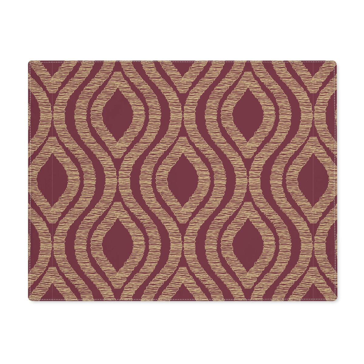 Placemat | Maroon & Gold | Ogee