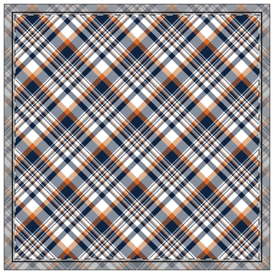 Napkins | Orange & Blue | Tartan