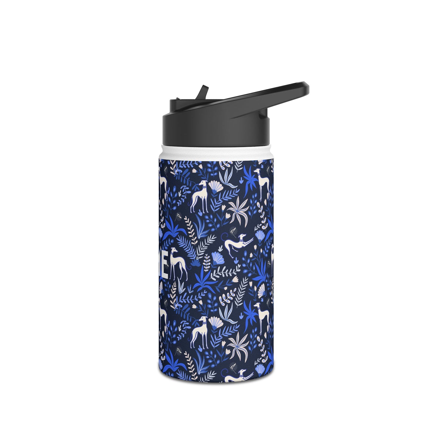 Insulated Water Bottle | Greyhounds | Blue Fern