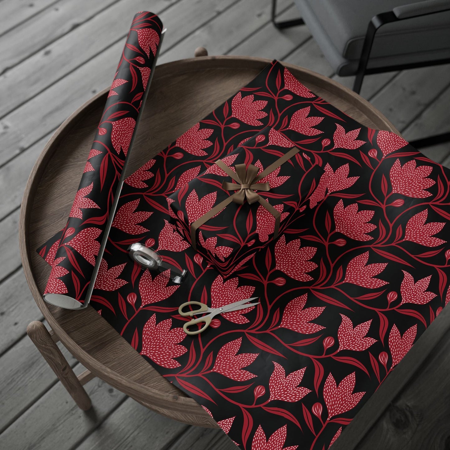 Gift Wrap | Red & Black | Magnolia