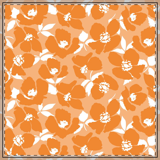 Tablecloth | Orange & White | Poppy