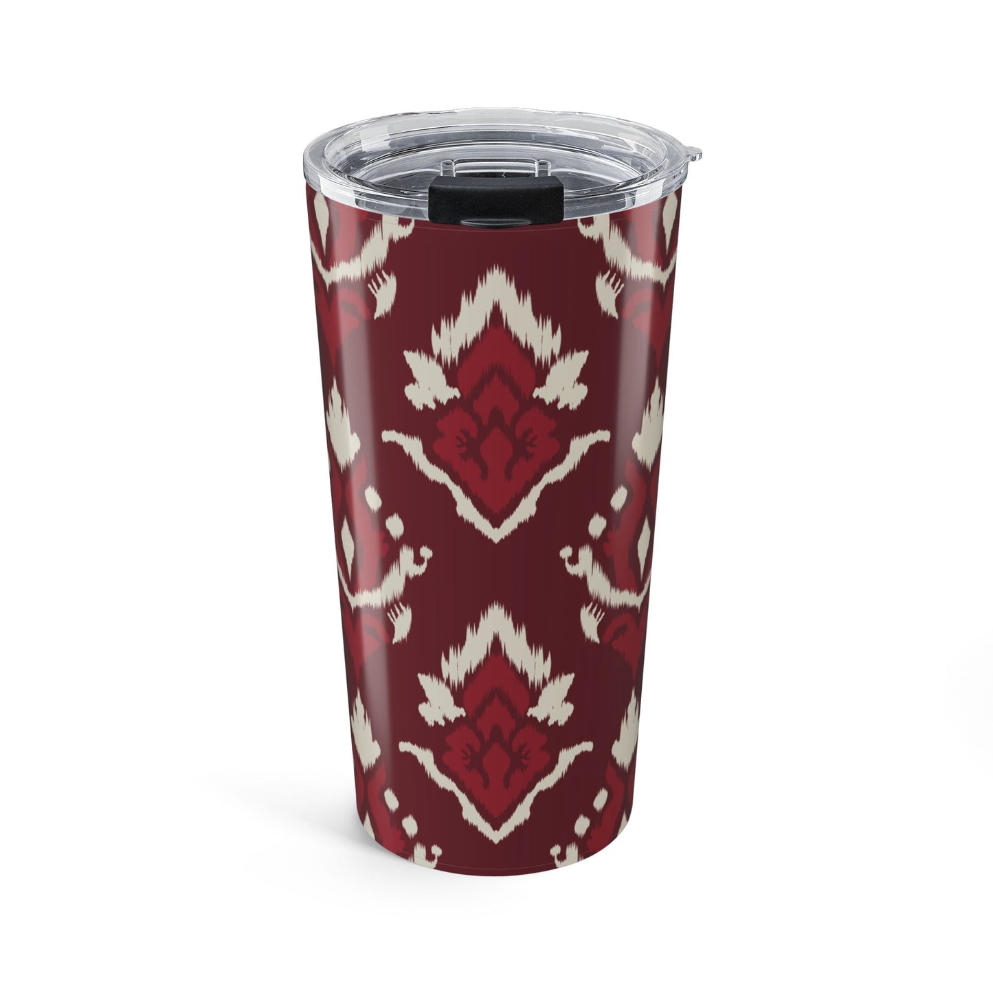 Tumbler | Maroon & White | Ikat
