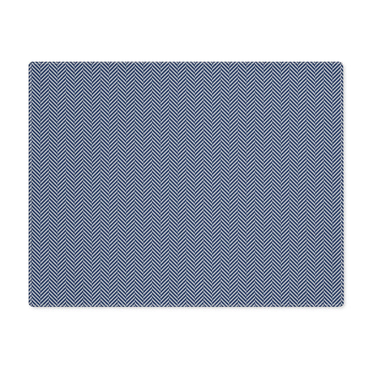 Placemat | Navy & White | Herringbone