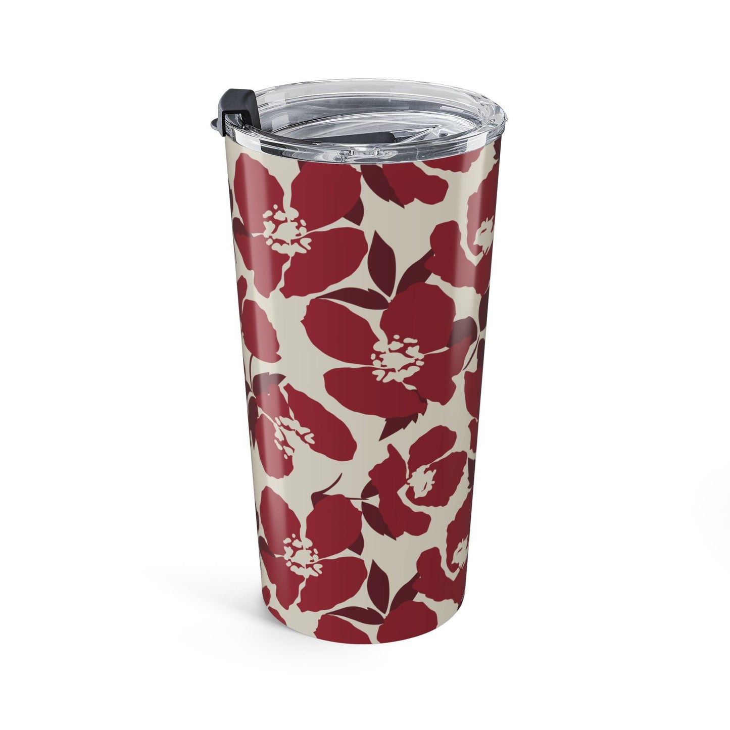 Tumbler | Maroon & White | Poppy