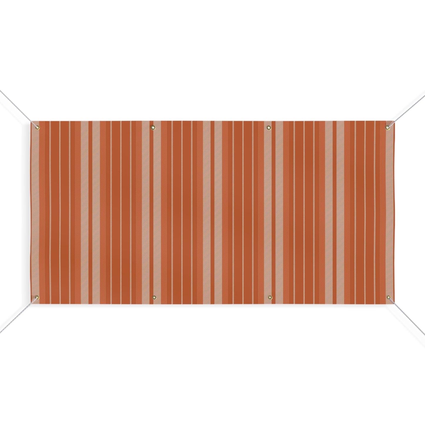 Banner | Dark Orange & White | Stripe