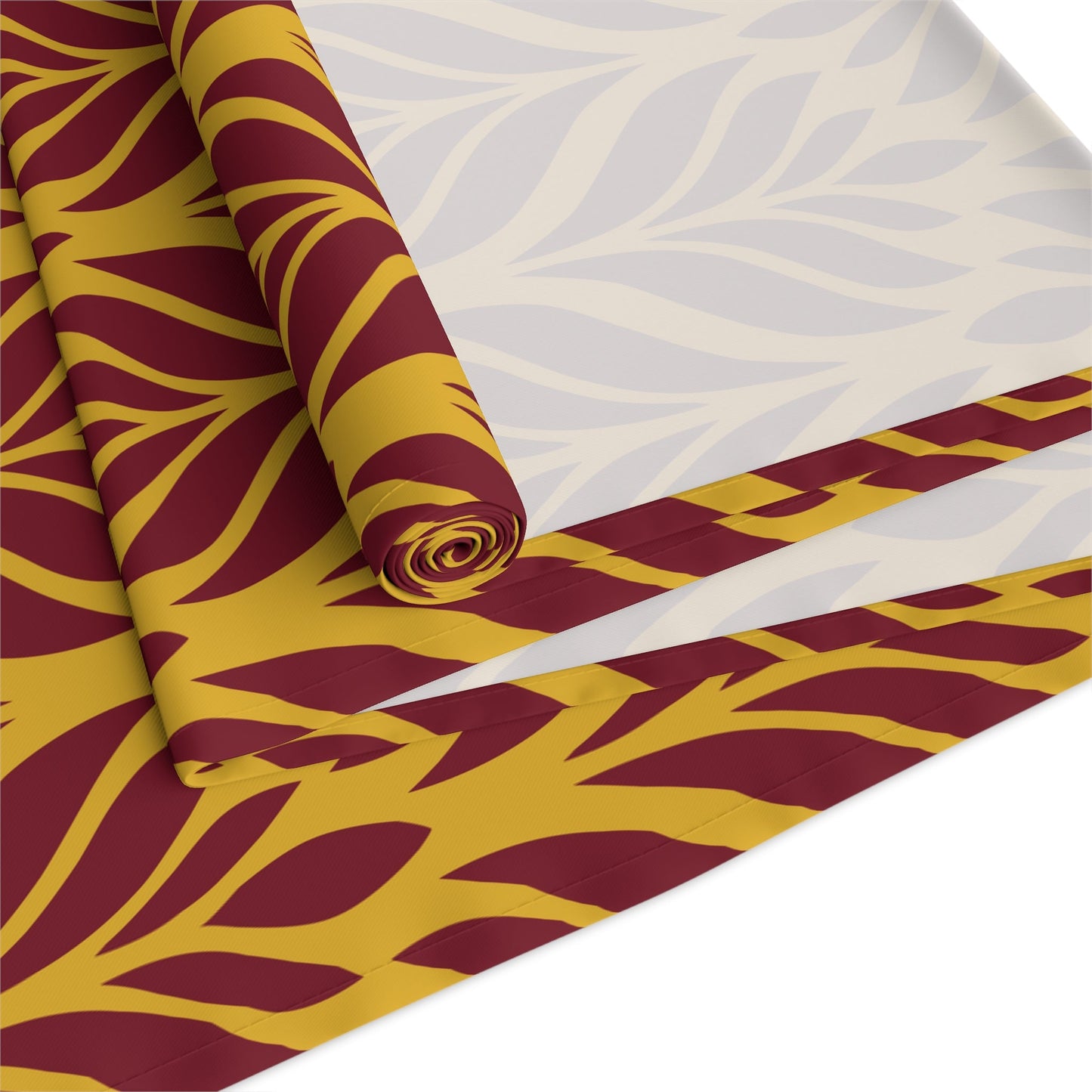 Table Runner | Red & Yellow | Palm