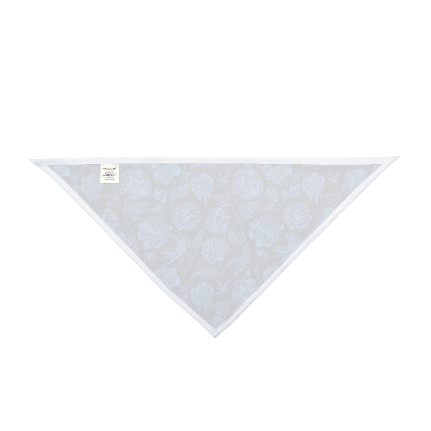 Pet Bandana | Light Blue & White | Peony