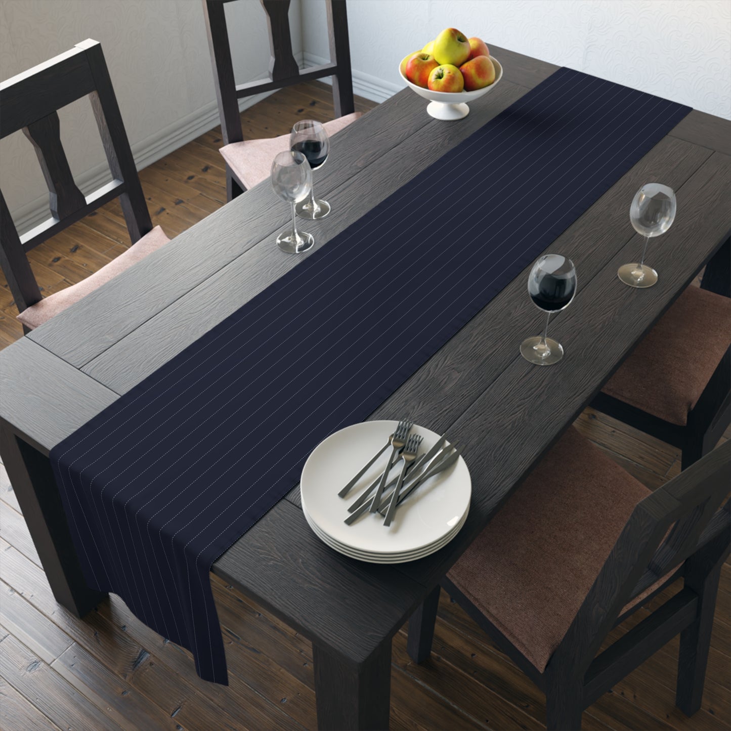 Table Runner | Storrs, Connecticut | Pinstripe