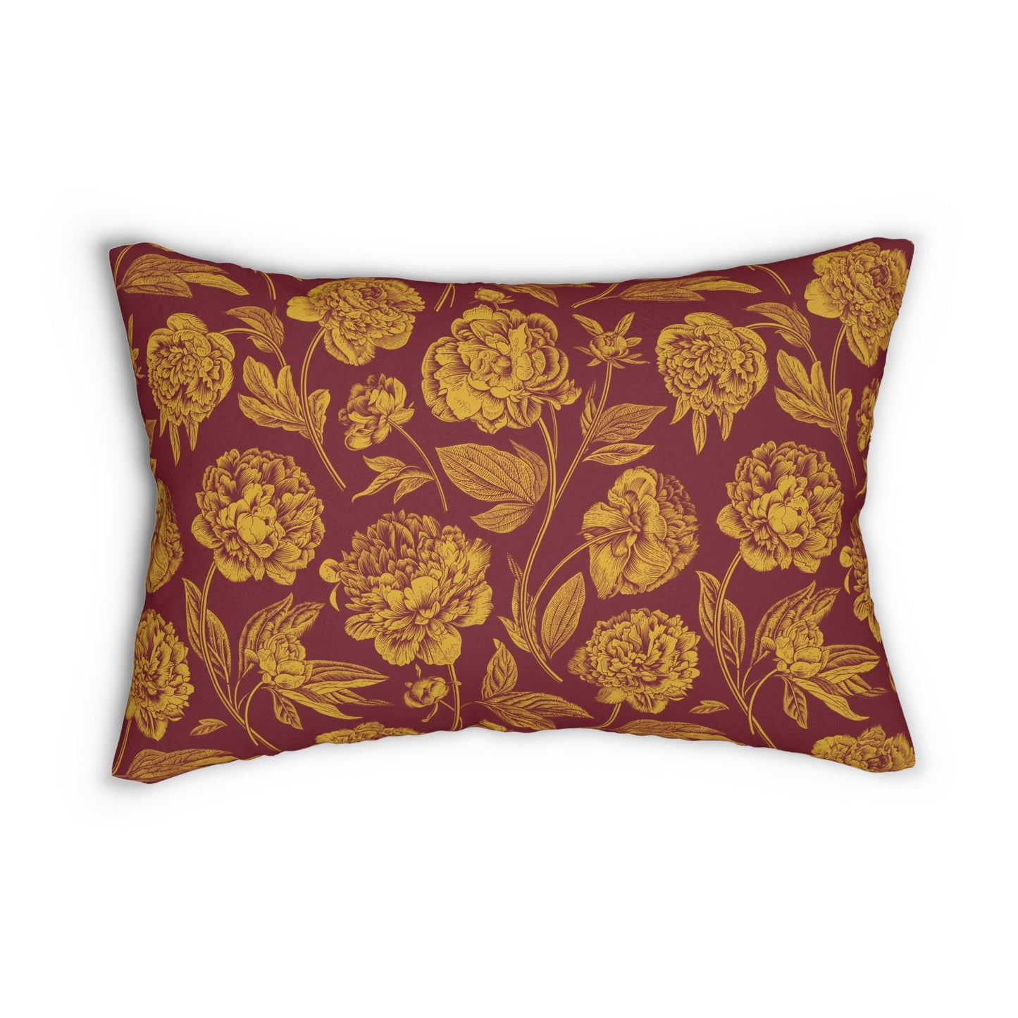 Pillow | Red & Yellow | Peony