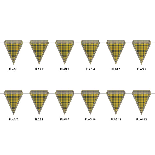 Flag Garland | Ann Arbor, Michigan | Houndstooth