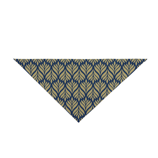 Pet Bandana | Blue & Gold | Palm