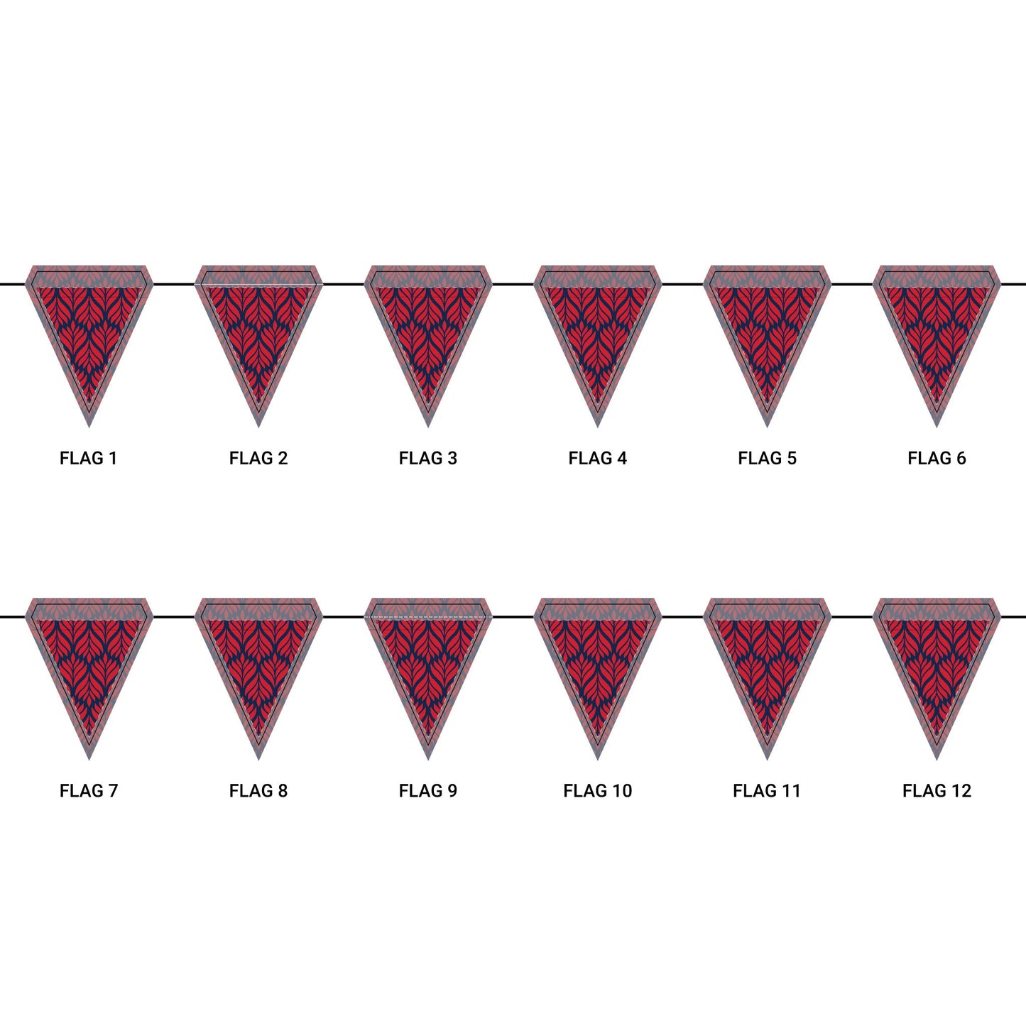 Flag Garland | Oxford, Mississippi | Palm