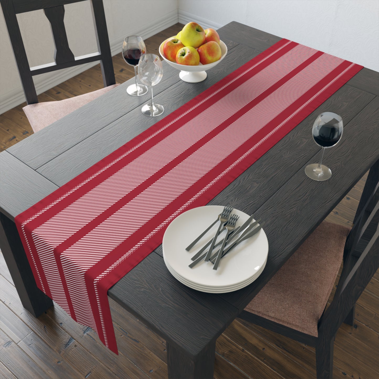 Table Runner | Bloomington, Indiana | Stripe