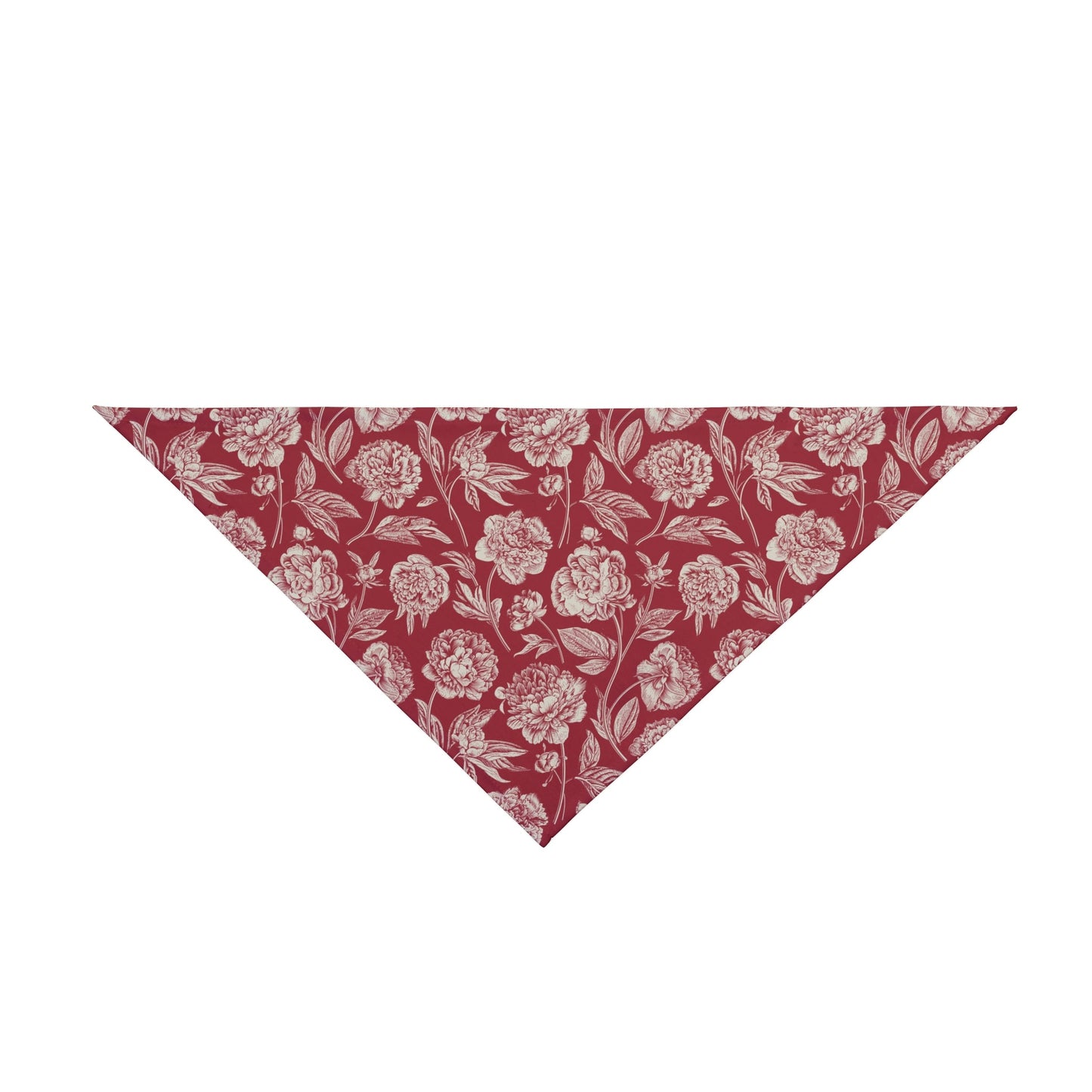 Pet Bandana | Maroon & White | Peony