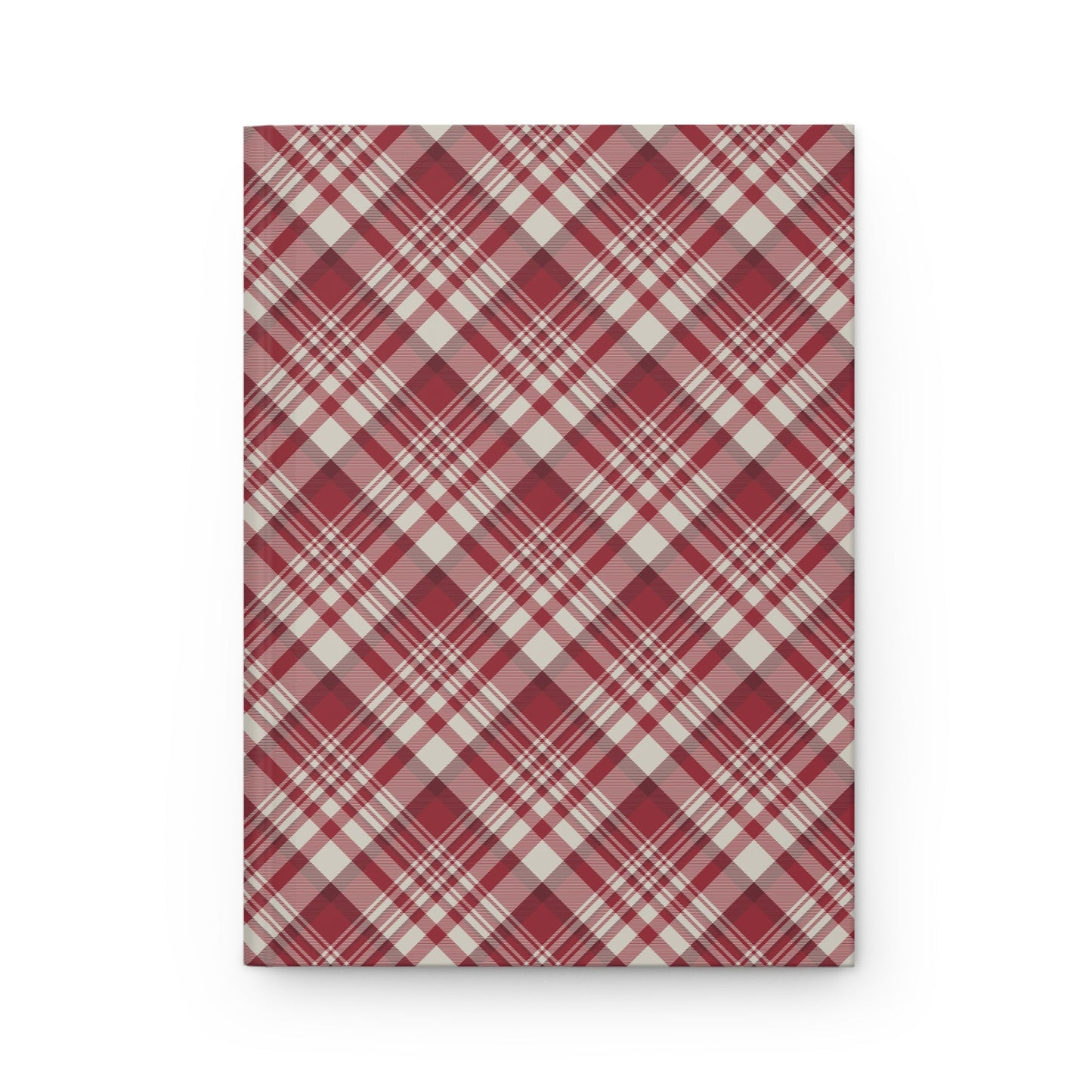 Hardcover Journal | Maroon & White | Tartan