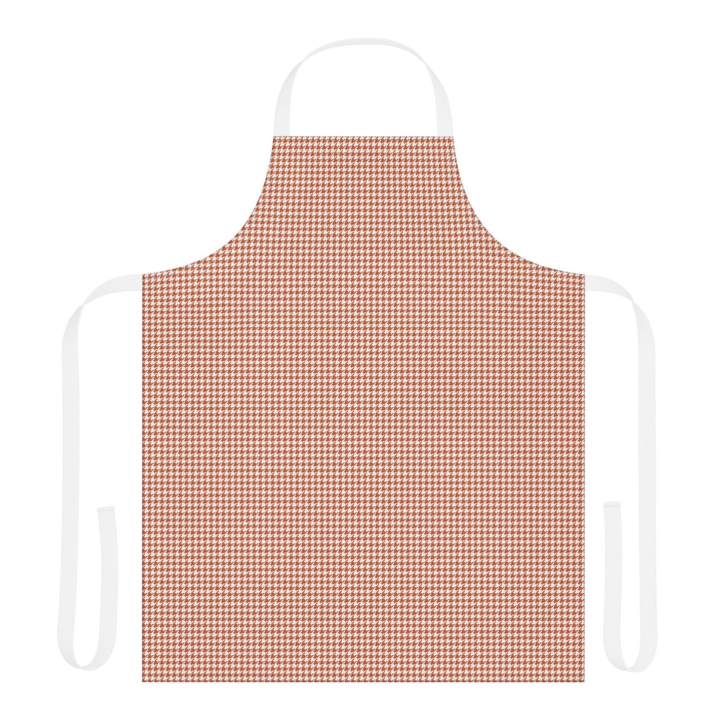 Apron | Dark Orange & White | Houndstooth