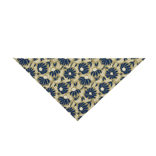 Pet Bandana | Blue & Gold | Bellis