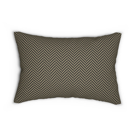 Pillow | Black & Gold | Herringbone