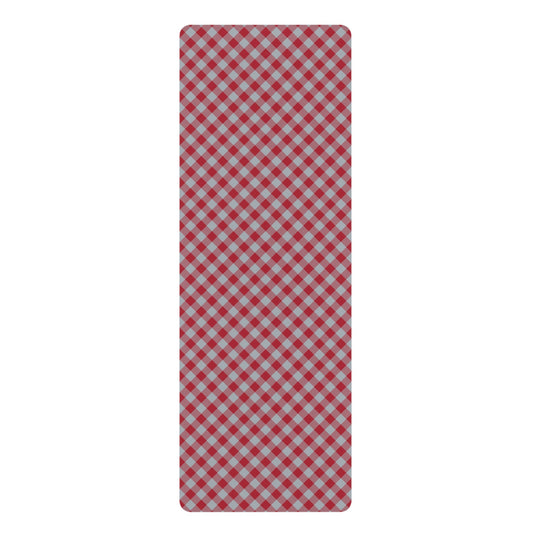 Yoga Mat | Red & Gray | Gingham