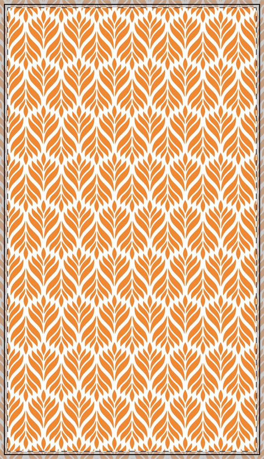 Tablecloth | Orange & White | Palm