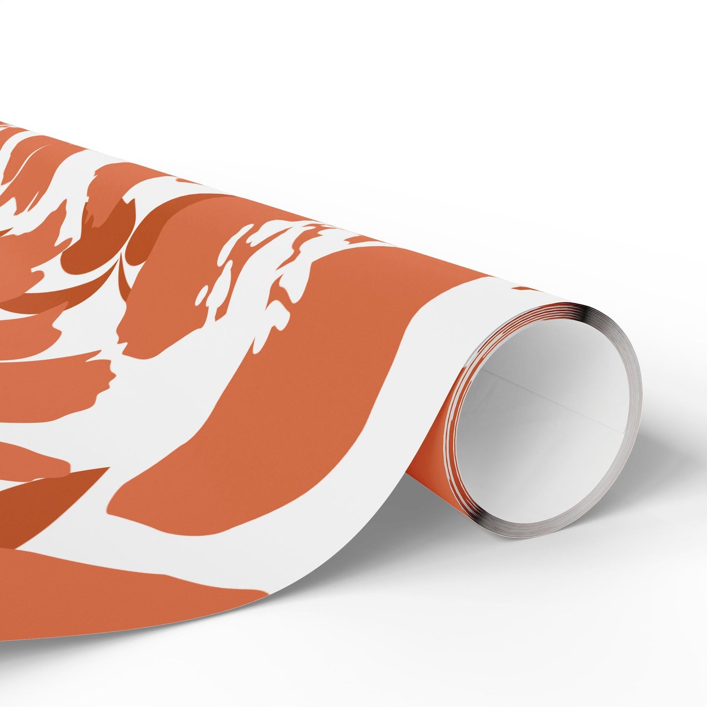 Gift Wrap | Dark Orange & White | Poppy