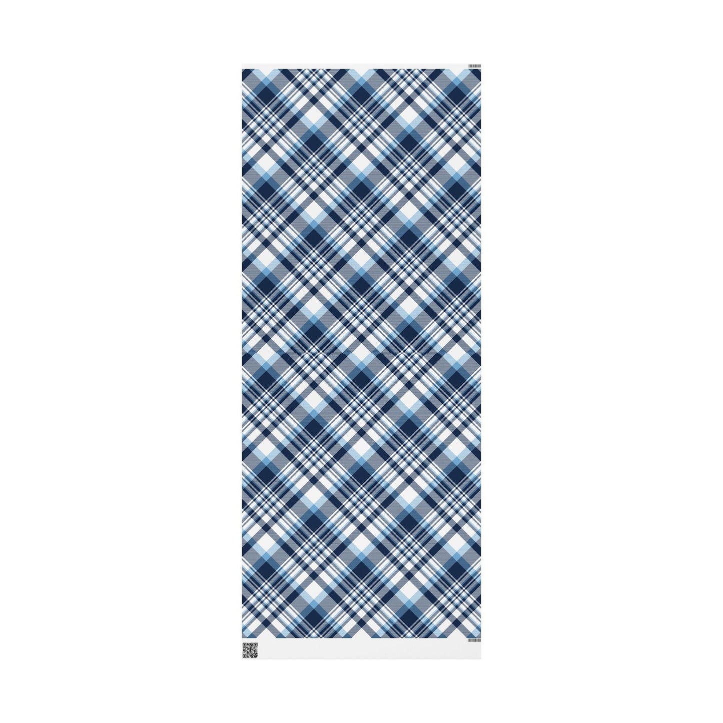 Gift Wrap | Light Blue & White | Tartan