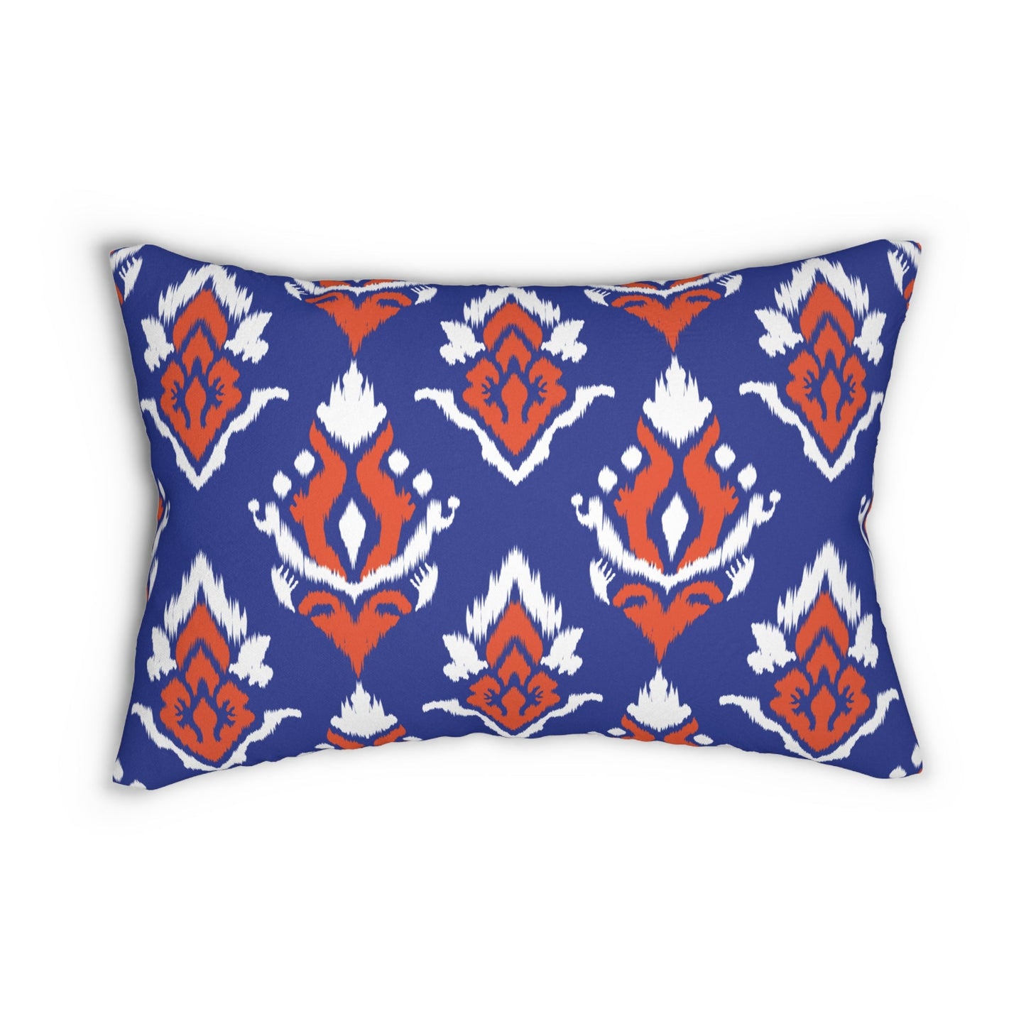 Pillow | Bright Blue & Orange | Ikat