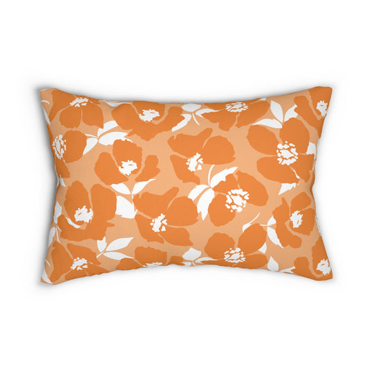 Pillow | Orange & White | Poppy