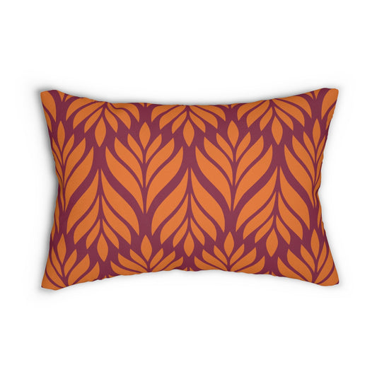 Pillow | Maroon & Orange | Palm