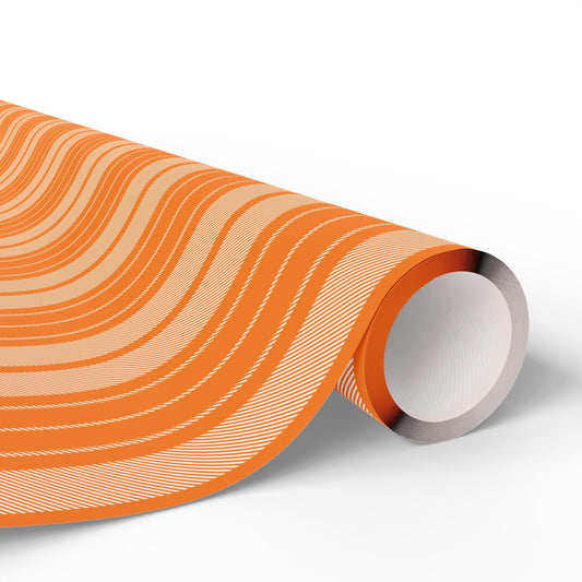 Gift Wrap | Orange & White | Stripe
